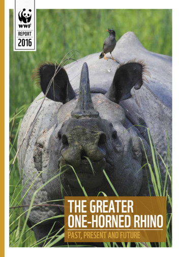 THE GREATER ONE-HORNED RHINO