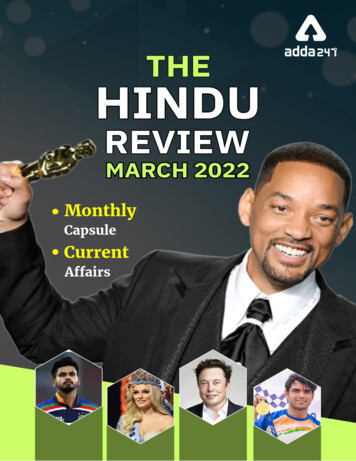 The Monthly Hindu Review Current Affairs March 2022