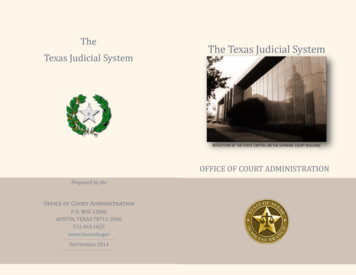 The The Texas Judicial System Texas Judicial System