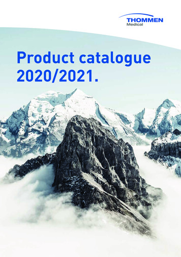 Product Catalogue 2020/2021. - Thommen Medical