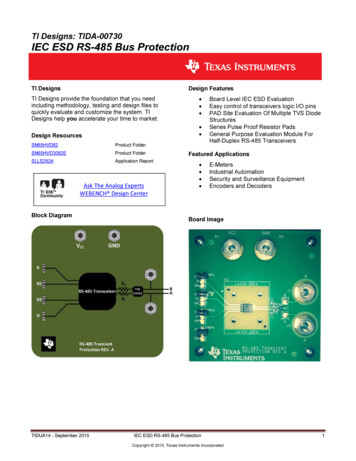 TIDA-00730 RS-485 IEC ESD TI Designs Test Report
