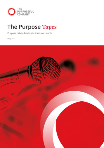 The Purpose Tapes