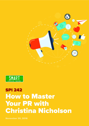 SPI 242 How To Master Your PR With Christina Nicholson