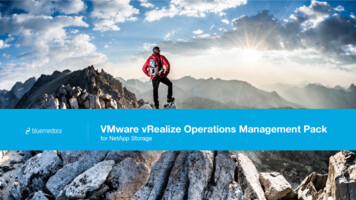 VMware VRealize Operations Management Pack - Blue Medora