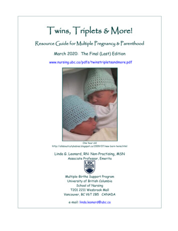 Twins, Triplets & More! - School Of Nursing