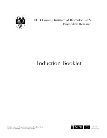 Induction Booklet - University College Dublin