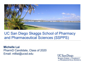UC San Diego Skaggs School Of Pharmacy And Pharmaceutical Sciences (SSPPS)