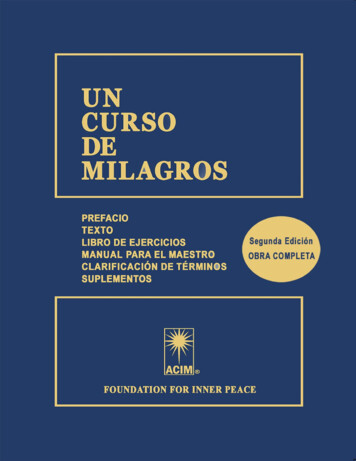 UN CURSO DE MILAGROS (Spanish Edition)
