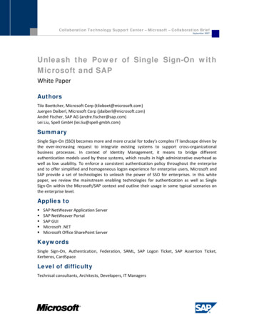Unleash The Power Of Single Sign-On With Microsoft And SAP