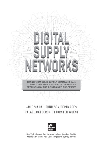 US Digital Supply Networks Book Section - Deloitte