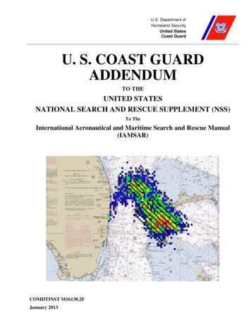 U.S. Department Of Homeland Security United States Coast Guard U. S .