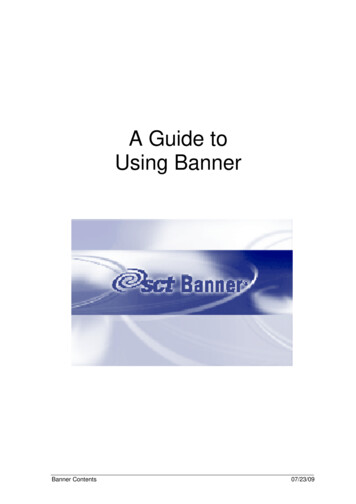 A Guide To Using Banner - Michigan Technological University