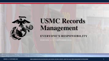 USMC Records Management - Marine Corps Installations East