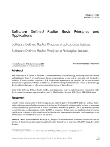 Software Defined Radio: Basic Principles And 