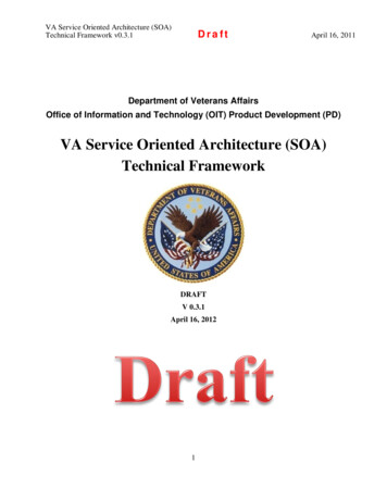 VA Service Oriented Architecture (SOA) Technical Framework