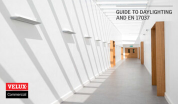 GUIDE TO DAYLIGHTING AND EN 17037
