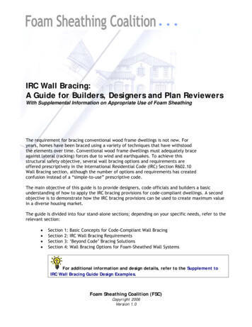 IRC Wall Bracing: A Guide For Builders, Designers And Plan .
