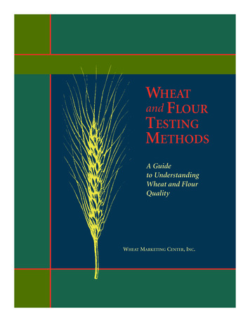 WHEAT And FLOUR TESTING METHODS - Nebraska Wheat