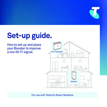 Telstra Wi-Fi Booster Set-up Guide