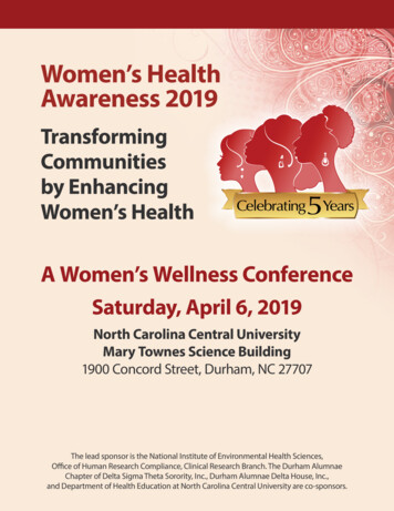 Women's Health Awareness Day 2019 - Niehs.nih.gov