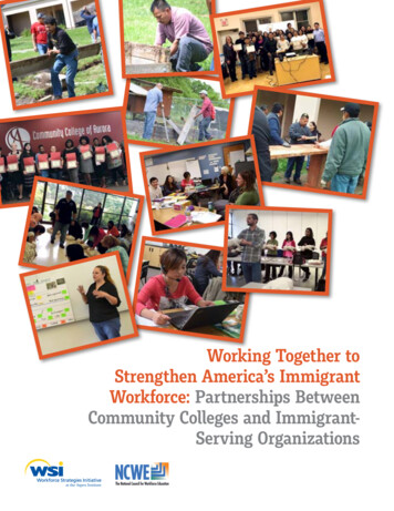 Strengthen America's Immigrant Workforce: Partnerships Between .