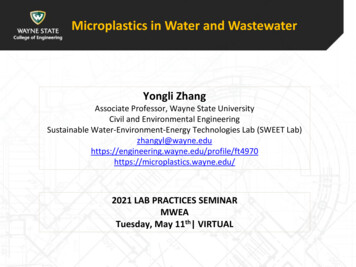 Microplastics In Water And Wastewater