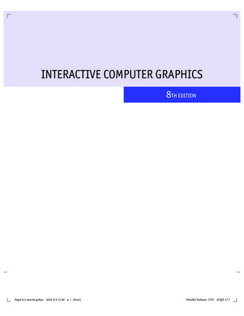 INTERACTIVE COMPUTER GRAPHICS - Pearson