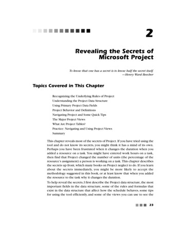 Revealing The Secrets Of Microsoft Project - Pearsoncmg 