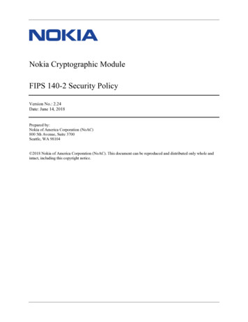 Nokia Crypto Module Security Policy - CSRC