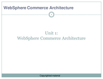 WebSphere Commerce Architecture