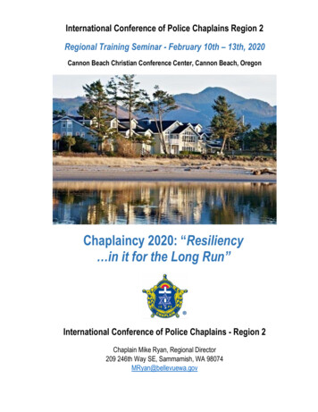 Chaplaincy 2020: Resiliency In It For The Long Run