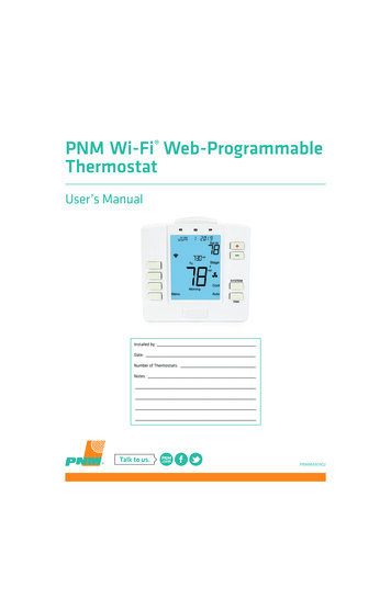 PNM Wi-Fi Web-Programmable Thermostat