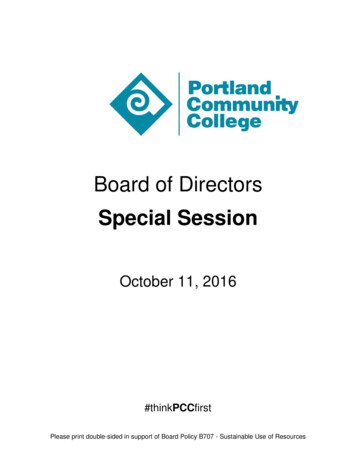 Board Of Directors - Portland Community College