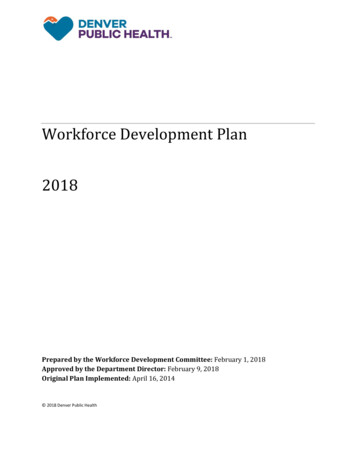 Workforce Development Plan 2018 - PHF