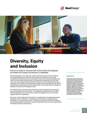 Diversity, Equity And Inclusion - Xcel Energy