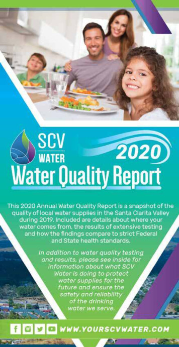 2020 SCV Water Quality Report