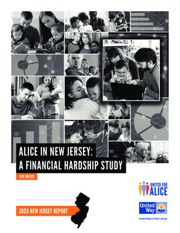 Alice In New Jersey: A Financial Hardship Study