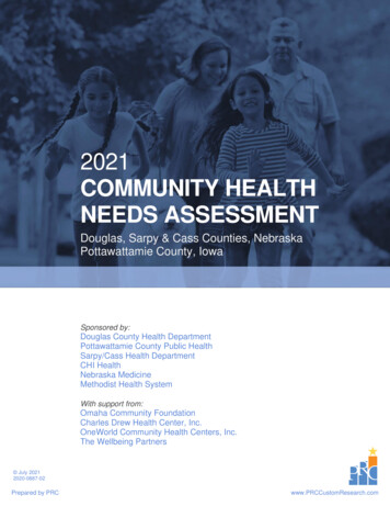 COMMUNITY HEALTH NEEDS ASSESSMENT - Healthforecast 