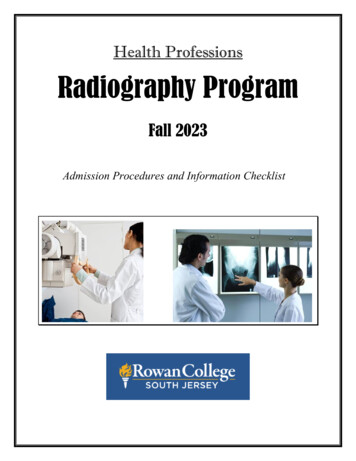 Health Professions Radiography Program