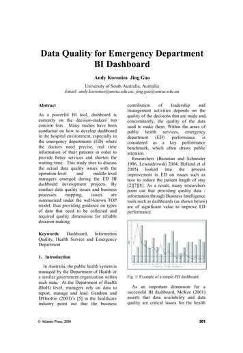 Data Quality For Emergency Department BI Dashboard - Atlantis Press