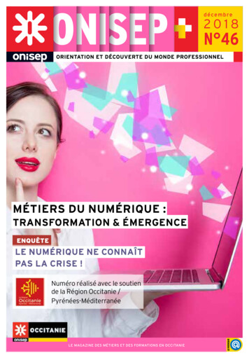 MÉTIERS DU NUMÉRIQUE - Région Occitanie / Pyrénées-Méditerranée