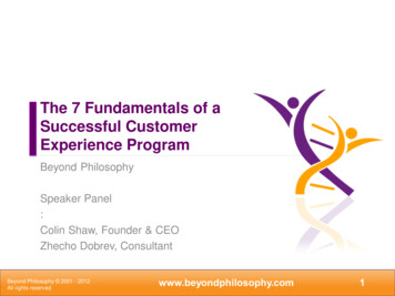 The 7 Fundamentals Of A Successful Customer Experience Program