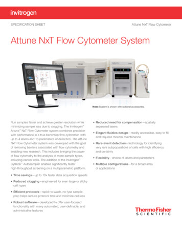 Specification Sheet: Attune NxT Flow Cytometer