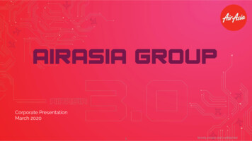 March 2020 Corporate Presentation - AirAsia