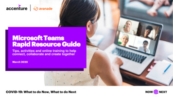 Microsoft Teams Rapid Resource Guide - Accenture
