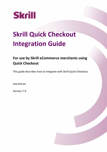 Skrill Quick Checkout Integration Guide - McGhee Engineering