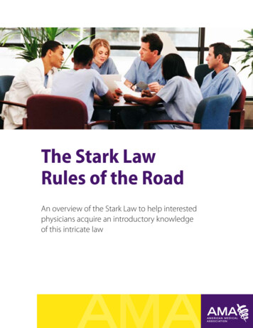 AMA Stark Law Rules Of The Road