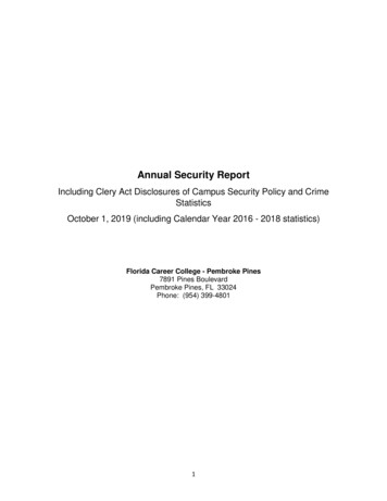 Annual Security Report - Floridacareercollege.edu