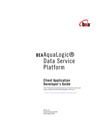 BEAAquaLogic Data Service Platform - Oracle
