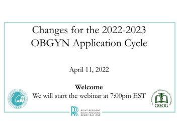 Changes For The 2022-2023 OBGYN Application Cycle
